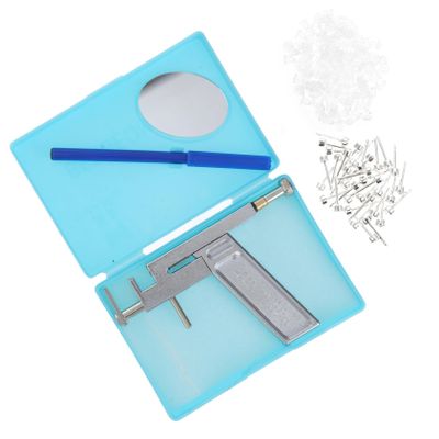 BELLIFFY Stainless Steel Ear Piercing Gun Set Anti Allergy Ear Hole Piercer Tool Manual Operation for Home Use and Professional Studios