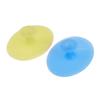 DECORNIJIA 2pcs Silicone Face Brush Set for Gentle Cleansing and Exfoliation Handheld Facial Scrubber for Women and Babies Small Sky Blue and Light Yellow view 1