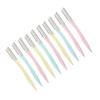 NIYANGLE 1set Portable Eyebrow Razor Set with Protective Cover Ergonomic Design for Easy Use Trimmer for Neat Eyebrow Shaping for Makeup Bag and Travel 10pcs view 1