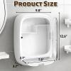 Acshio Bathroom Wall Organizer for Vanity, Wall Mount Dustproof Cosmetics Makeup Storage Holder with Drawer, Multifunctional Hair Accessories Skincare Storage Box for Bathroom view 2