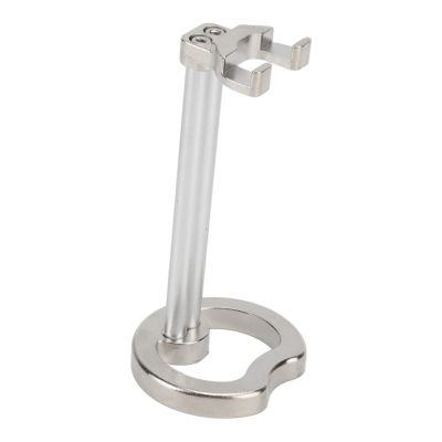 CHEOTIME Shaving Brush Stand, Zinc Alloy Heavy Duty Base Exquisite Compact Curved Design Men Manual Shaving Tool Holder for Bathroom Sink