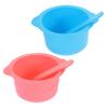Healeved Wax Melting Bowl Set 4-Piece Silicone High-Temperature Hair Removal Wax Warmer Bowls with Stirring Tools for DIY Beauty Masks and Facial Treatments view 1