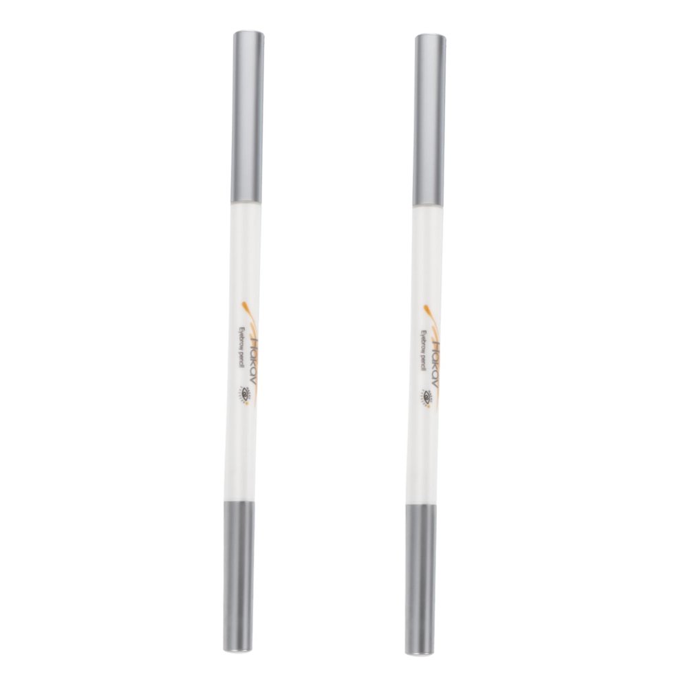 Anneome 2pcs Eyebrow Pencil with Brush Dual Ended Natural Color Brow Makeup Tool for Precise Application Travel Friendly Design for Everyday Use