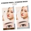 Anneome 2pcs Eyebrow Pencil with Brush Dual Ended Natural Color Brow Makeup Tool for Precise Application Travel Friendly Design for Everyday Use view 2