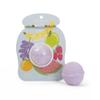 CAIT + CO Love is Sweet Bath Bomb & Friendship Bracelet Gift Set Coconut Milk Scented Purple Bath Fizzle (3.5 oz) with Beaded LOVE Bracelet - Sweet & Relaxing Gift for Teens, Women view 1