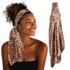 SWAY Large Satin Headbands for Women - 6-Clip Non-Slip, Wear 20+ Ways as Trendy Wide Headband, Boho, Head Covering, Perfect Hanukkah or Christmas Gift for Her 35in. Patented & Handmade in USA view 1