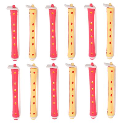 BIUDECO 24pcs Flexible Perm Rods for Effortless Curls Multi Use Hair Curling Tools for All Hair Types DIY Cold Wave Curlers
