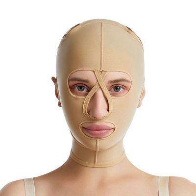 Post Surgery Facial Compression Neck Coverage Strap Full Face Toning Belt Lifting Wrap Prevents Uneven Skin Enhances Recovery(X-Large)