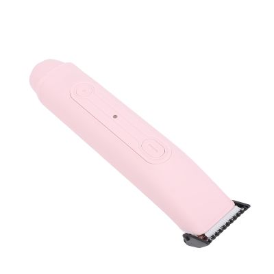 Women s Cordless Bikini Trimmer Kit Painless Electric Hair Groomer for Face Chin Underarms Legs Bikini Area Wet Dry Use Rosy Color with Replaceable Blades Travel Case