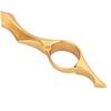 FOMIYES Professional Hair Thinning Razor Replacement Blades Golden Hair Cutting Tool for Texturing and Layering for Salon Use and Home Haircuts view 3