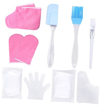 HONITANO 1 Set Wax Gloves Paraffin Wax Hand Care Gloves from Gloves Women Treatment Hands Hand Moisturizer Gloves Hand Care Accessory Cotton Gloves (Foot Covers) Pink Random Color