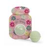 CAIT + CO "Don't Worry, Be Happy Bath Bomb & Friendship Bracelet Gift Set Coconut Milk Scented Green Bath Fizzle (3.5 oz) Beaded SMILE Bracelet - Uplifting & Relaxing Gift for Teens, Women view 1