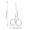 FOMIYES 2-Piece Eyebrow Grooming Set Scissors and Brush Precision Eyebrow Trimmer Tools for Men and Women and Nose Hair Trimming view 2