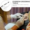 FOMIYES 2-Piece Eyebrow Grooming Set Scissors and Brush Precision Eyebrow Trimmer Tools for Men and Women and Nose Hair Trimming view 4