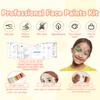 Professional Face Painting Kit Split Cake Face Paint Palette with Glitter Gel One Stroke Non Toxic with Stencils, Pro Face Paint Brushes Sponges for Halloween, Christmas gift, Party view 3