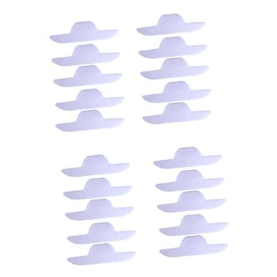 20pcs Boat Shape Collar Protector Sweat Pads for Hat Bands