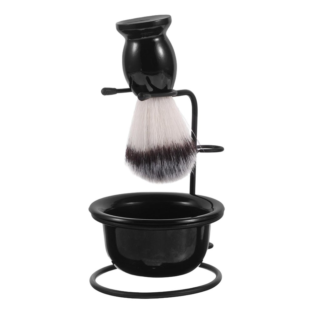 KAILIKETIY Men's Shaving Brush Set with Nylon Brush Shaving Bowl and Stand Complete Kit and Beard Care
