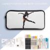 A Dancer Pencil Case Large Capacity, Minimalist Pencil Pouch, Lightweight & Durable Small Storage Bag for Office Supplies Organizer view 3