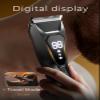 Lijecozy Body Hair Trimmer for Men - Pubic Hair Trimmer for Man - Electric Ball Shaver with Display & Light - Waterproof Wet/Dry Groomer kit for Groin - Wireless Charging - Ceramic Blade with 3 Comb view 4