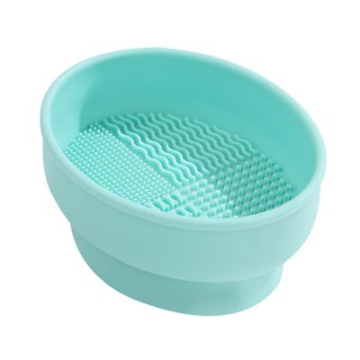 ARTSEWPLY Egg Cleaning Cup Makeup Brush Shampoo Cleanser Bowl Silicone Makeup Brush Cleaner Storage Holder for Women