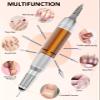 HOMEASY Professional Nail Drill with Foot Pedal, Nail E File 45000 RPM Speed, Electric Nail Filer for Acrylic Nails, F/R Rotation, 65W Power, Quite Nail Drill Machine for Women Orange view 4