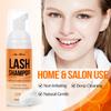 Lash Shampoo for Lash Extensions 60 Ml/2fl.oz Eyelash Extension Cleanser Oil Free Lash Cleanser for Eyelash Care, Gentle Foaming Eyelash Shampoo with Brush for Salon Home Care (Citrus 60ml) view 3