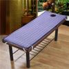 GDDUOYUE Square/Round Head Massage Table Pad Facial Bed Foam Massage Bed Topper with Face Hole, Suitable for Foot Massage Parlors, Massage Clinics, Saunas, Hotels, and Bathrooms,Smoky Purple,73x27in view 1