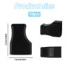 10 Pcs Coffee Syrup Pump Tip Covers, Portable Practical Pourer Cap for Oil Liquor Bottle Reusable Syrup Pump Tip Caps for Keep Sugar Condiments Olive Clean Preserved - Black view 2
