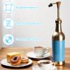 10 Pcs Coffee Syrup Pump Tip Covers, Portable Practical Pourer Cap for Oil Liquor Bottle Reusable Syrup Pump Tip Caps for Keep Sugar Condiments Olive Clean Preserved - Black view 3