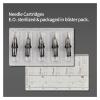 12 Standard Disposable Tattoo Needles 10pcs 0.35MM Round Shader Sterilized Safety Cartridge Tattoo Needle with Membrane(1209RS 0.35MM) view 4