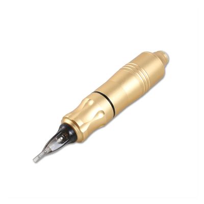 Alloy Carving Tattoo Pen Rotary Tattoo Machine DC Motor Cartridge Needle Tattoo Pen Machine For Tattooist(Silver Pen)