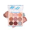 9-Color Nude Brown Eyeshadow Palette  Matte Shimmer Glitter Peach Caramel Bronze Eye Shadow Kit, High Pigment Blendable Long-Lasting Warm Neutral Makeup Palette for Daily Wear, Soft Glam & Travel view 1