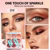 9-Color Nude Brown Eyeshadow Palette  Matte Shimmer Glitter Peach Caramel Bronze Eye Shadow Kit, High Pigment Blendable Long-Lasting Warm Neutral Makeup Palette for Daily Wear, Soft Glam & Travel view 3