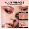 9-Color Nude Brown Eyeshadow Palette  Matte Shimmer Glitter Peach Caramel Bronze Eye Shadow Kit, High Pigment Blendable Long-Lasting Warm Neutral Makeup Palette for Daily Wear, Soft Glam & Travel view 4