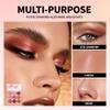 9-Color Rose Nude Brown Eyeshadow Palette  Matte Shimmer Glitter Mauve Pink Burgundy Eye Shadow Kit, High Pigment Blendable Long-Lasting Warm Neutral Soft Glam Makeup Palette for Daily Wear & Travel view 4
