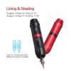 Adjustable Stroke Tattoo Rotary Machine Pen Style Guns RCA Cord Permanent Makeup Machine Accessories For Tattoo(Black) view 2