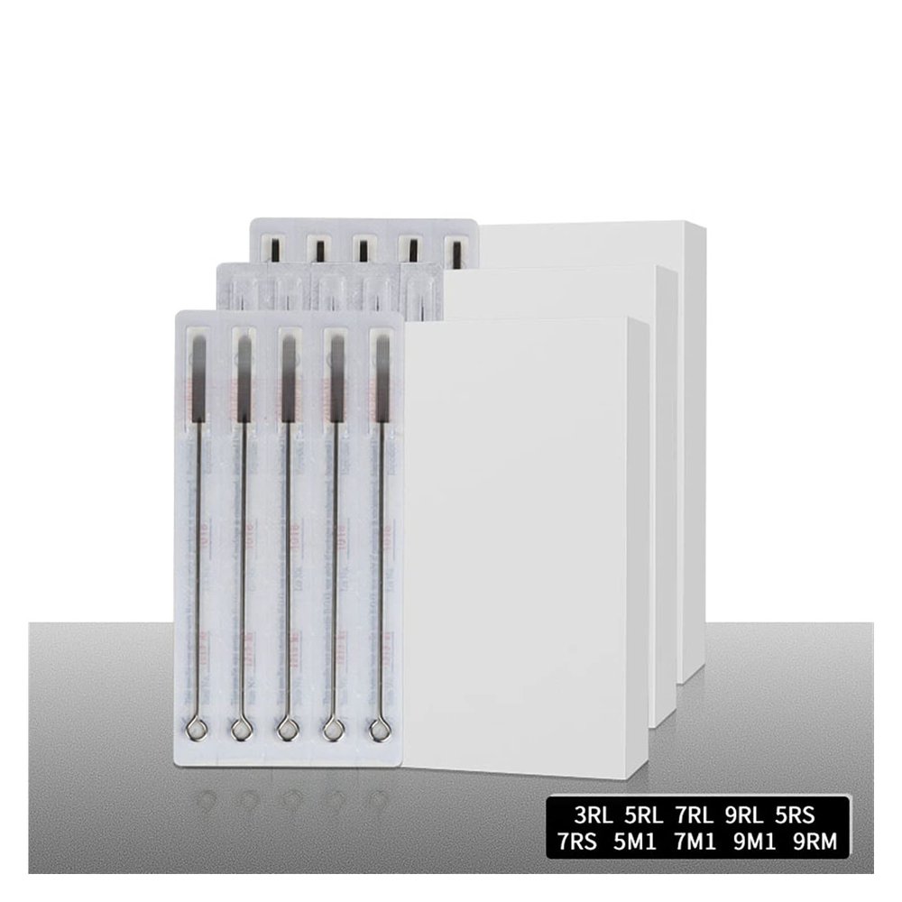 50pcs Sterilize Assorted Tattoo Needles 3RL 5RL 7RL 9RL 5RS 7RS 5M1 7M1 9M1 9RM Disposable Mixed Tattoo Needle