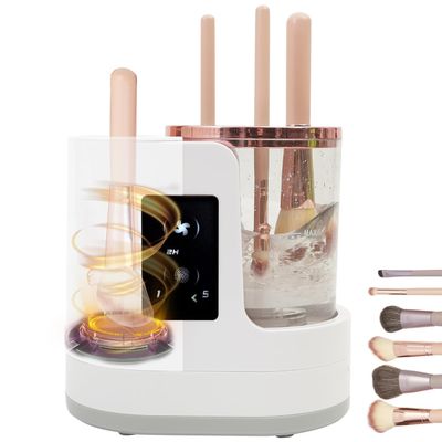 3 IN 1 Electric Makeup Brush Cleaner Machine With Makeup Brush Dryer, Portable Automatic USB Cosmetic Brushes Cleaner Tool for All Size Beauty Makeup Brush Set