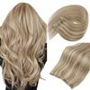 100g 14inch Ash Blonde Highlights Hair Extensions Bundle Micro Ring Hair Extension with Micro Weft Hair Extensions 2 Packs view 1