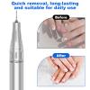 10 Pcs Flame Drill Bit For Nails Professional Cuticle Nail Drill Bits with Case for Dead Skin 3/32'' Nails Dry Manicure Pedicure Shape Remove Nail Salon Tools Manicurist Home (Blue) view 4