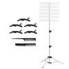 baojielai 144 Pegs Braiding Hair Rack,Adjustable Braiding Hairs Stand,2 sides Hair Rack for Braiding with Hair Braiding Tools view 4