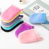 5Pcs Soft Makeup Remover Gloves Facial Cleansing Cloths Face Makeup Remover Washing Pad for Men and Women, Random Color view 3