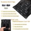 Mocona Clip in Hair Extensions Real Human Hair, Natural Black  20 Inch 7pcs 70g/Pack, Soft Hair Extensions Real Human Hair Clip ins Straight Suitable for all Hair Types (#1B 20 Inch) view 4