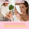 Bikini Trimmer for Women, Dual Head Electric Razors for Women, Waterproof Electric Shaver for Facial Legs Armpits Body Hair, Rechargeable Painless Pubic Hair Trimmer, Christmas Birthday Gifts, Pink view 3