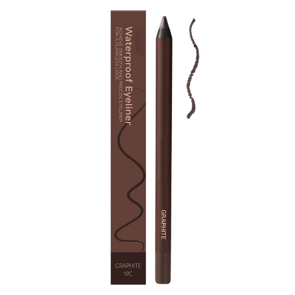 ASTETY 24 HR Waterproof Eyeliner Duo Sharpenable Eye Pencil, 2025 New Persona Eyeliner Pencil Waterproof, No Smudging, Fading, Smooth And Easy To Color (Graphite)