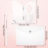 2 Sets Acrylic Makeup Mixing Palette Clear Foundation Mixing Palette with Spatula and Storage Bag 180 Degree Folding Palettes Plastic Makeup Mix Tray Handheld Nail Art Palettes for Pigment Blending view 2