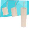 Anneome 3pcs Natural Loofah Exfoliating Back Scrubber Brush Bath Shower Body Cleaning Sponge Gentle Skin for Daily Use Includes Hanging Ropes for Quick Drying view 3