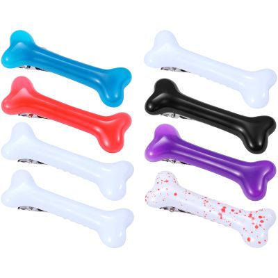 Classicseali 8PCS Bone Clip,Cute Bone Hair Accessories, Bones Hairs Accessories,Suitable for women Side Hairs Clip, Party, Role Play, Masquerade Theme Party and Birthday Gift,6 Color