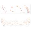 20 Pcs Rose Gold Face Freckles Tattoos, Waterproof Glitter Temporary Fake Sparkle Freckle Makeup Patches for Women Cute Shimmery Christmas Cosplay Carnival Party Festive view 1
