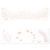 20 Pcs Rose Gold Face Freckles Tattoos, Waterproof Glitter Temporary Fake Sparkle Freckle Makeup Patches for Women Cute Shimmery Christmas Cosplay Carnival Party Festive view 3